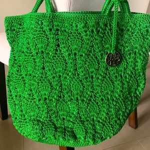 The Sak bright green tote.